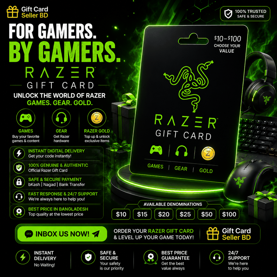 Razer Gold Gift Card / PIN (Global)